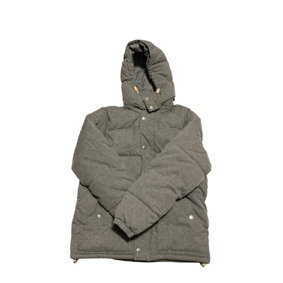 Old Navy Mens Gray Quilted Hooded Puffer Jacket Size M Water-Resistant Winter Co - Picture 13 of 13